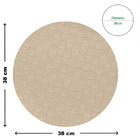 10 Jogo Americano Botte Alto Padrão Impermeável Redondo Vr -