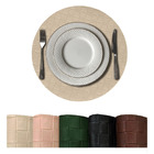 10 Jogo Americano Botte Alto Padrão Impermeável Redondo Vr -