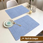 10 Jogo Americano Florença Azc Impermeável Limpa Fácil Pvc