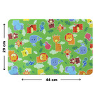 10 Jogo Americano Infantil Zoo Impermeável Pvc 10 Lugares