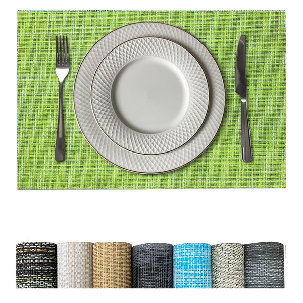 10 Jogo Americano Mesa Posta Luxo Impermeável Pvc Mz Rust Vr