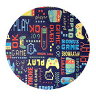 10 Jogo Americano Redondo Game Play Impermeável Pvc