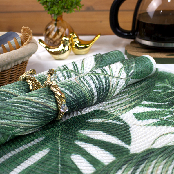 10 Jogo Americano Redondo Mesa Posta Sousplat Luxo Pvc M12