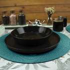 10 Jogo Americano Redondo Mesa Posta Sousplat Luxo Pvc Maz3