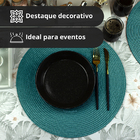 10 Jogo Americano Redondo Mesa Posta Sousplat Luxo Pvc Maz3