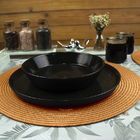 10 Jogo Americano Redondo Mesa Posta Sousplat Luxo Pvc Mlj2