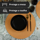 10 Jogo Americano Redondo Mesa Posta Sousplat Luxo Pvc Mlj2