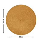 10 Jogo Americano Redondo Mesa Posta Sousplat Luxo Pvc Mlj2