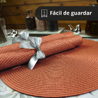 10 Jogo Americano Redondo Mesa Posta Sousplat Luxo Pvc Mtr