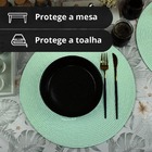 10 Jogo Americano Redondo Mesa Posta Sousplat Luxo Pvc Mvd5