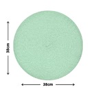 10 Jogo Americano Redondo Mesa Posta Sousplat Luxo Pvc Mvd