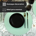 10 Jogo Americano Redondo Mesa Posta Sousplat Luxo Pvc Mvd