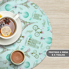 10 Jogo Americano Redondo Romantic Paris Impermeável Pvc