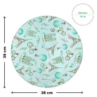 10 Jogo Americano Redondo Romantic Paris Impermeável Pvc