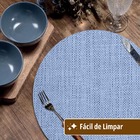 10 Jogo Americano Redondo Sousplat Floren Ac Limpa Fácil Pvc