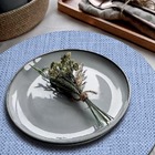 10 Jogo Americano Redondo Sousplat Floren Ac Limpa Fácil Pvc