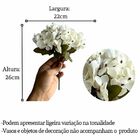 10 Kits De Mini Hortênsias De Tecido Artificiais Flores Linda