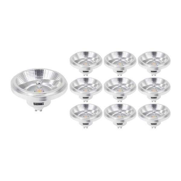 10 Lâmpadas Led Taschibra Ar111 12° 12w Gu10 Bivolt 2700k Luz
