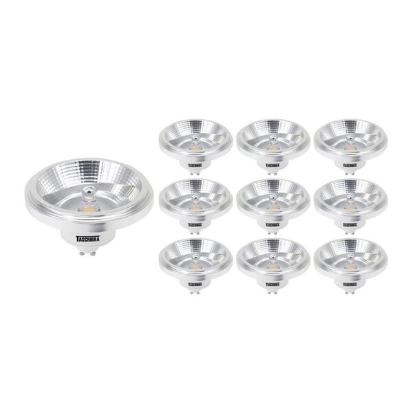 10 Lâmpadas Led Taschibra Ar111 24° 12w Gu10 Bivolt 4000k Luz