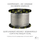 10 Metros Cabo De Aço 1/8 Inox Bomba Submersa Poço