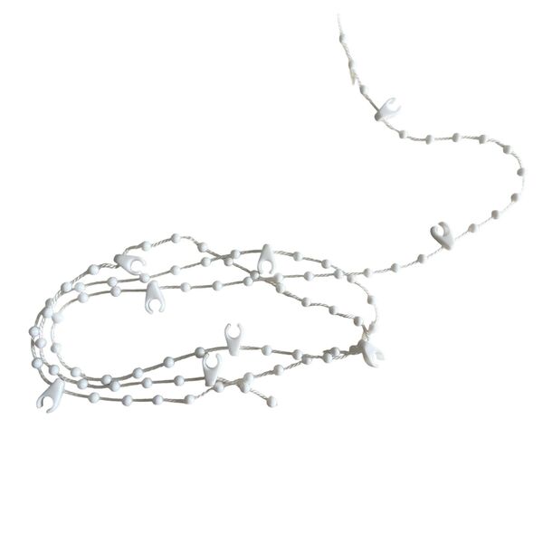 10 Metros Corrente Persiana C/clips Para Uso No Envelope