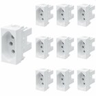 10 Módulo Tomada Fame Habitat 2p+t 20a Branca