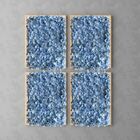 10 Moldura de Flores Artificiais 60x40cm Placas para Parede c