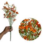 10 Mosquitinhos Artificiais Laranja Durável Para Decorações I