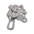 10 Mt Corrente Plástica Isola Calha Chuva Elo G Branco