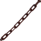 10 Mt Corrente Plástica Isola Calha Chuva Elo P Marrom