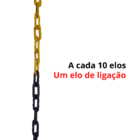 10 Mt Corrente Plástica Isolamento Calha Chuva Elo G Zebrada