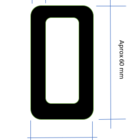 10 Mt Corrente Plástica Isolamento Calha Chuva Elo Grande Zeb