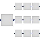 10 Painel De Led Blumenau Frameless Quadrado Sobrepor/embutir
