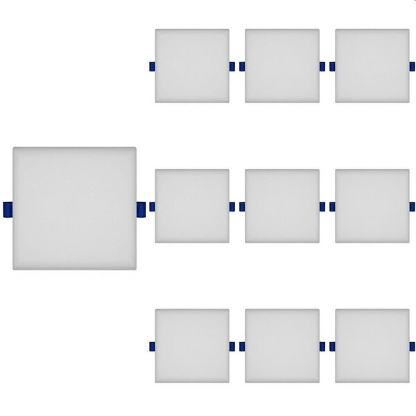 10 Painel De Led Blumenau Frameless Quadrado Sobrepor/embutir