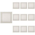 10 Painel De Led Blumenau Slim Quadrado De Embutir 12w Bivolt