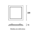 10 Painel De Led Blumenau Slim Quadrado De Embutir 18w Bivolt