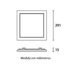 10 Painel De Led Blumenau Slim Quadrado De Embutir 24w Bivolt