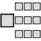 10 Painel De Led Blumenau Slim Quadrado De Sobrepor 12w Bivol