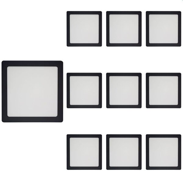 10 Painel De Led Blumenau Slim Quadrado De Sobrepor 12w Bivol