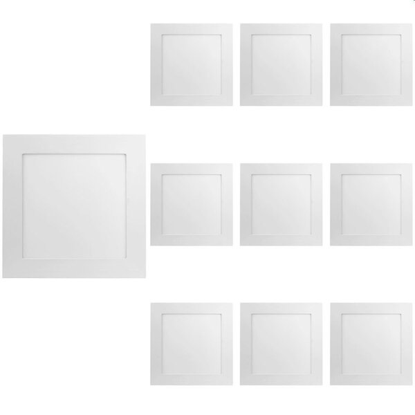 10 Painel De Led Save Energy Quadrado De Embutir 25w Bivolt B