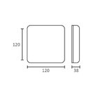 10 Painel De Led Taschibra Frameless Quadrado Sobrepor 18w Bi