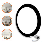 10 Painel Plafon Embutir Led 25w Redondo Bivolt Preto 30cm Br