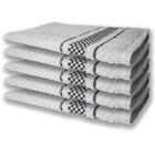 10 Panos De Prato Atoalhado Felpudo Premium 5 Preto 5 Marrom