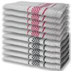 10 Panos De Prato Atoalhado Felpudo Premium 5 Rosa 5 Preto