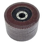 10 Peças Disco Flap Curvo 4.1/2 115mm Metais Ferrosos Grão 50