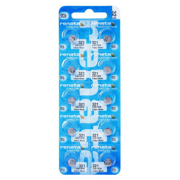 10 Pilha Bateria 321 Relógio 1.55v Renata Sr616s Original 1 C