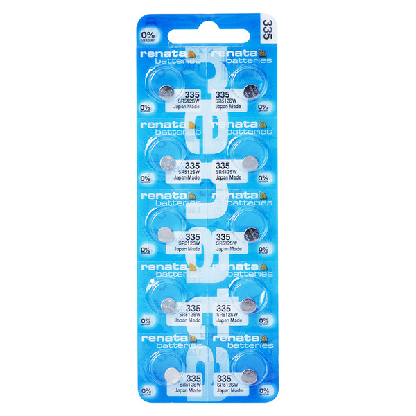 10 Pilhas Baterias 335, Relógio 1.55v Renata Sr731s Original