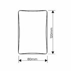 10 Placa Cega Com Suporte Fame Habitat Black 4x2 Preta