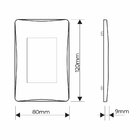 10 Placa Com Suporte Fame Habitat 4x2 Para 3 Módulos Horizont