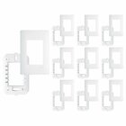 10 Placa Com Suporte Fame Habitat 4x2 Para 3 Módulos Horizont